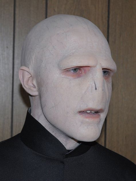 How incredible is this Voldemort costume? Lord Voldemort Costume, Voldemort Makeup, Voldemort Costume, Harry Potter Halloween Costumes, Harry Potter Voldemort, Harry Potter Cosplay, Harry Potter Halloween, Style Steampunk, Harry Potter Costume