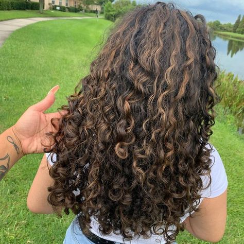 TAMPA CURLY HAIR SPECIALIST on Instagram: "Warm caramel macchiato! ☕️ 🔆🔆To book your free consultation or to schedule an appointment, slide in my DM’s!!! You’re always welcome to vibe with me!🔆🔆 : : : : : : #girlswithcurls #naturalhair #longcurlyhair #curly #curlygirls #curlyhair #curlyhairstylist #curlylayers #btcolaplex #texturelove #tampacurlspecialist #tampacurls #curlyhairspecialist #curlspecialist #curlycut #curlyhairgoals #btcfirstfeature #curlyhairgoals #curlyhaircolor #curl #curly # Balayage, Curl Hair With Highlights, Highlights In Black Hair Curly, Caramel Highlights Curly Hair Natural, Cute Hair Dye Ideas For Brunettes Dark Brown Caramel Balayage, Caramel Brown Highlights On Black Hair Curly, Chocolate Brown With Auburn Highlights, Layered Curly Hair With Highlights, Caramel Highlights On Curly Brown Hair