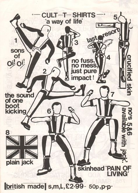 The Last Resort, 1980, shop catalogue. Ska, Logos, Skinhead Tattoos, Skinhead Men, Skinhead Reggae, Skinhead Fashion, Ska Punk, Gang Culture, Chelsea Girls