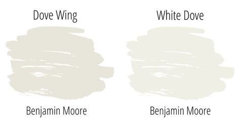 Benjamin Moore Dove Wing OC-18 Ultimate Paint Review: See this popular paint shade in more than 15 REAL homes to decide if it's perfect for your own house! #benjaminmooredovewing #dovewing #benjaminmoore #paint #benjaminmoorepaint #paint #paintcolors #paintreview #paintstudy #paintshades #dovewingpaint #dovewingbathroom #dovewingbedroom #dovewingkitchen