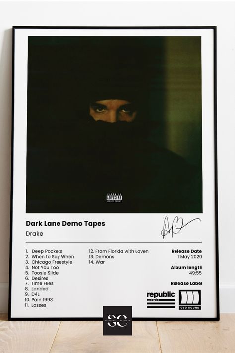 Drake's: Dark Lane Demo Tapes album cover😇 for sale on Etsy. Immediately available for download. Drake, Dark Lane Demo, Drake Poster, Poster Dark, Album Cover Poster, Album Cover, Album Covers, Digital Drawing, Drawing Illustrations