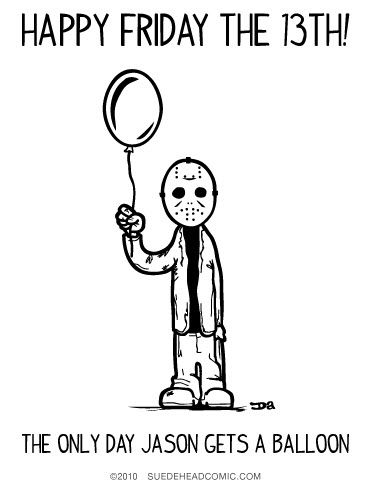 Friday the 13th Clip Art | Happy Friday the 13th Humour, Friday The 13th Funny, Friday The 13th Memes, Friday The 13th Tattoo, Jason Friday, Happy Friday The 13th, Holiday Pics, Funny Horror, Its Friday Quotes