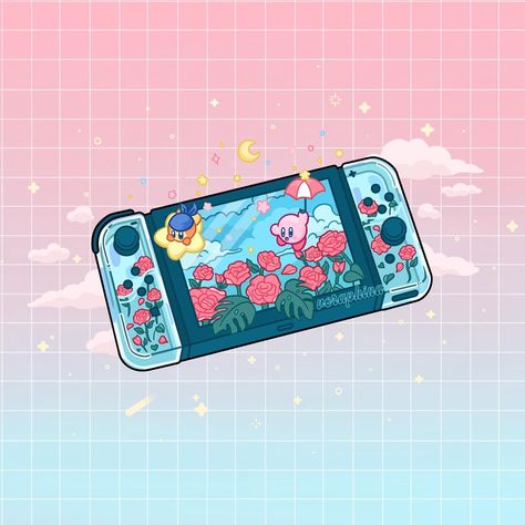 Kawaii, Hippies, Waddle Dee, Kirby Nintendo, Nintendo Switch Accessories, Paper Background Design, Gamer Boy, Nintendo Art, Aesthetic Drawing