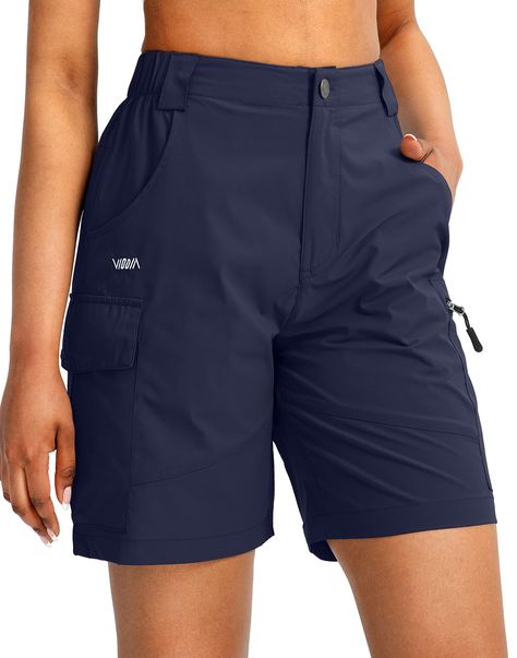 PRICES MAY VARY. MULTI POCKETS: Back zip pockets and left zip pockets offers a secure storage. 2 deep side pockets and right cargo pocket easy to storage urgently needed items for outdoor. ELASTIC WAIST & BUTTON CLOSURE: Classic hiking shorts design button closure with zip fly. Elastic waist with belt loop offer more flexible for a personalized fit . UPF50 & WATERPROOF: UPF 50+ fabric provides maximum protection against the sunburn and durable water repellent finish fends off rain and spills. QU Womans Shorts, Cruise Clothes, Cruise Attire, Cute Outfits With Shorts, Braid Quilt, Shorts Design, Latest African Men Fashion, Women Golf, Summer Hiking Outfit