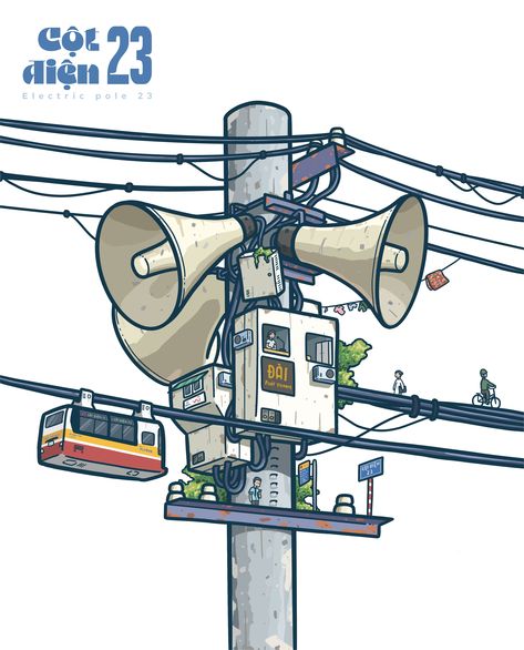 ELECTRIC POLE...WHERE I LIVE :: Behance Electric Pole Drawing, Power Lines Aesthetic, Electric Pole, Drawing Procreate, Digital Art Drawing, Pole Art, Isometric Art, Where I Live, Illustration Digital Art