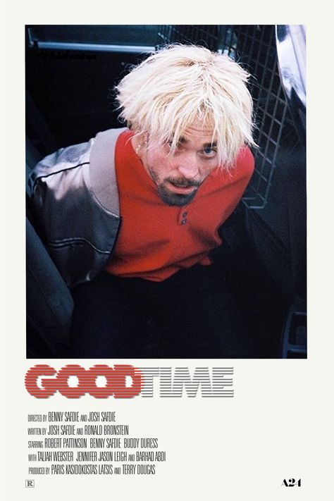 Alternate Movie Poster for "Good Time" Starring Robert Pattinson Alternate Film Posters, Good Time Poster Movie, Good Time A24, Good Time Movie Poster, Good Time Movie Robert Pattinson, Alternate Movie Posters, Good Time Robert Pattinson, Good Time Poster, A24 Movie Poster