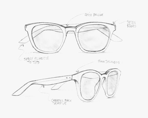 Technical Drawing, Sunglasses Design Sketch, Drawing Sunglasses, How To Draw Glasses, Glasses Sketch, Glasses Drawing, Accessories Design Sketch, Fashion Drawing Tutorial, Technical Drawings