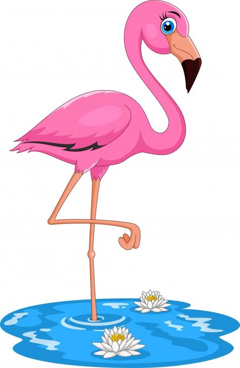 Cute cartoon pink flamingo bird Premium ... | Premium Vector #Freepik #vector #character #cartoon #bird #animals Animal Sketches Easy, Flamingo Clip Art, How To Draw Flamingo, Bus Cartoon, Cartoon Bird, Pink Flamingos Birds, Paper Flowers Diy Easy, Etiquette Vintage, Foto Logo