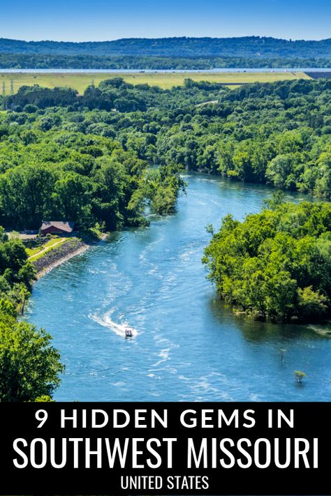 Whether you like the outdoors, family-friendly attractions, musical shows, or relaxing at luxury resorts, there is something for everyone in southwestern Missouri. Here are 9 hidden gems you need to check out during your visit to Southwest Missouri! #Missouri #ShowMeState #MidwestTravel #UStravel #familytravel #USA Travelling Usa, Midwest Vacations, Missouri Travel, Midwest Road Trip, Missouri Camping, Usa Destinations, Usa Food, Midwest Travel, Luxury Resorts