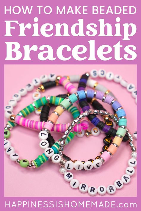 How To Make Swiftie Bracelets, Diy Friendship Bracelets Tutorial Easy, Easy Friendship Bracelets With Beads, How To Make A Taylor Swift Bracelet, Friendship Bracelet How To, How To Make Friendship Bracelets Beads, Diy Taylor Swift Bracelet, How To Make Taylor Swift Bracelets, Friendship Bead Bracelets Ideas