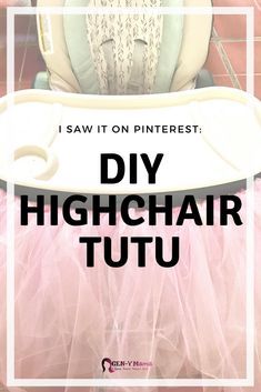 DIY Highchair Tutu. Perfect for a first birthday! Tulle Skirt For High Chair Diy, Amigurumi Patterns, How To Make A High Chair Tutu, High Chair Tutu Diy, Diy High Chair Tutu, Tulle Highchair Skirt Diy, Diy Highchair Garland, How To Make High Chair Banner, Highchair Banner Diy