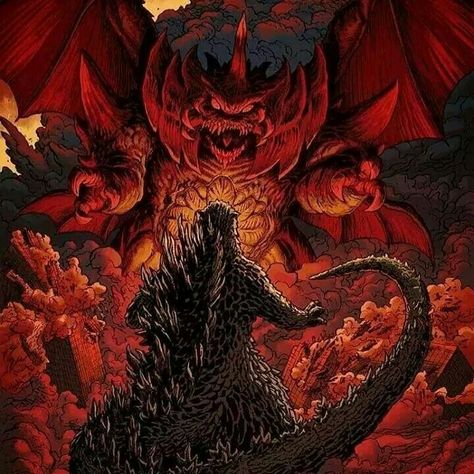 Destroyah Art, Godzilla