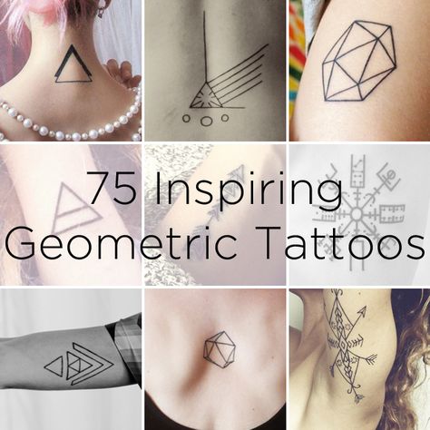 75 Graphically Gorgeous Geometric Tattoos Geometric Tattoos, Tattoo Ideas Geometric Minimalist, Minimal Geometric Tattoo, Geometric Minimalist Tattoo, Geometric Tattoo Ideas, Shoe Tattoo, Undercut Design, Tiny Tats, Geometric Tattoo Design