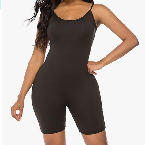 Black Spaghetti Strap Short Jumpsuit Black Jumpsuit Short, Black Short Jumpsuit, Jumpsuit Short, Black Spaghetti, Black Spaghetti Strap, Short Jumpsuit, Black Jumpsuit, Jumpsuit Romper, Pant Jumpsuit