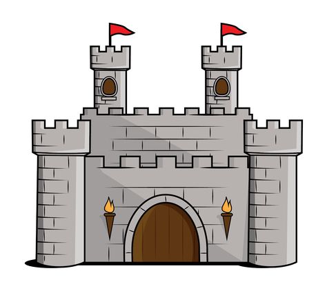 Cartoon Castle | Free Cartoon Castle Clip Art Castle Clip Art, Castles Topic, Castle Cartoon, Cardboard Crafts Decoration, Cartoon Castle, Castle Clipart, Land Defender, Castle Crafts, Cardboard Castle