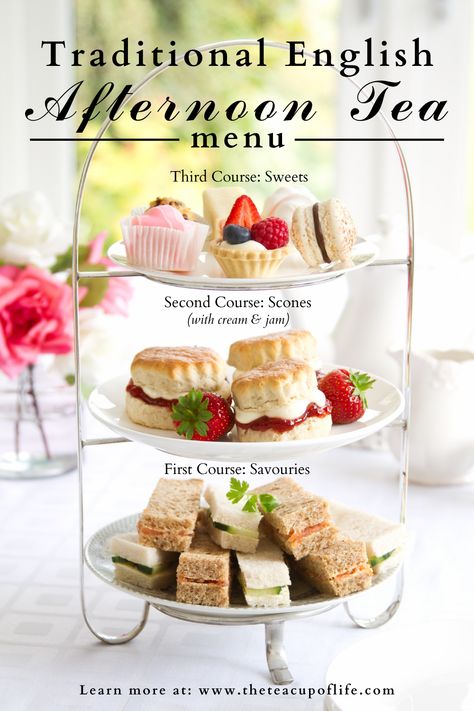 Tea Room Sandwiches, Tea Time Ideas Food, Cake And Tea Party, English Tea Party Recipes, High Tea Luncheon Ideas, High Tea Tier Stand, Scones Afternoon Tea, High Tea Stand Ideas, 3 Tier Tea Stand