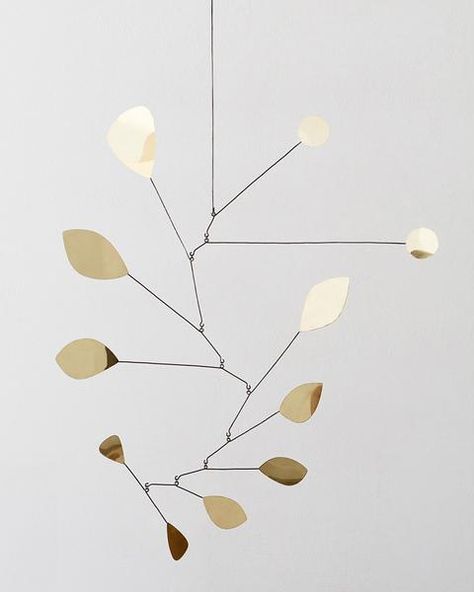 MOBILES – THE SHOP FLOOR PROJECT Brass Mobile, Calder Mobile, Shop Floor, Mobile Sculpture, Mobile Art, Diy Money, Artistic Installation, Diy Templates, Hanging Mobile