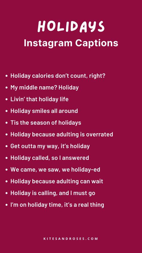 Looking for holiday captions? Here are the quotes and sayings that tug at your emotions. Quotes On Holidays, Compliment Replies, Holiday Captions, Captions 2023, Holiday Quotes Funny, Ig Caption, Captions Ideas, One Word Caption, Caption Instagram