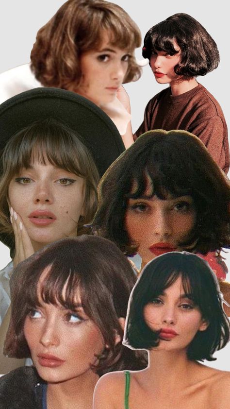 French 60s Hair, French Curly Bob With Bangs, French Bob Haircut 2023, French Haircut Women, French Hair Short, French Bob Fringe, French Bob Style, French Bob With Fringe Fine Hair, French Bob With Layers