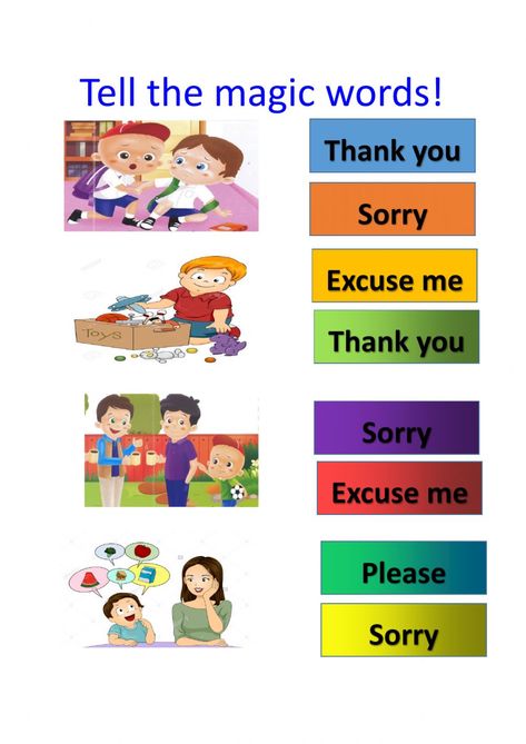 Properexpressions online activity for preschool. You can do the exercises online or download the worksheet as pdf. Good Manners Worksheets For Kindergarten, Polite Words Worksheet, Polite Expressions Worksheets, Magic Words Chart, Good Manners Worksheets For Kids, Good Manners For Kids Activities, Magic Words Chart For Preschool, Social Skills Activities For Preschool, Manners For Preschoolers