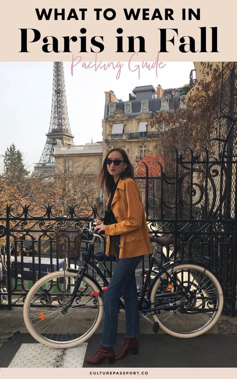 What to Wear in Paris in the Fall: A Paris Packing List for Fall Fall Outfits Women Paris, Europe Packing List October, How To Dress In London In Fall, Paris November Fashion, Paris Outfits For Fall, France Packing List Fall, Packing List For Paris In Fall, Europe In October Packing List, Paris Fall Packing List