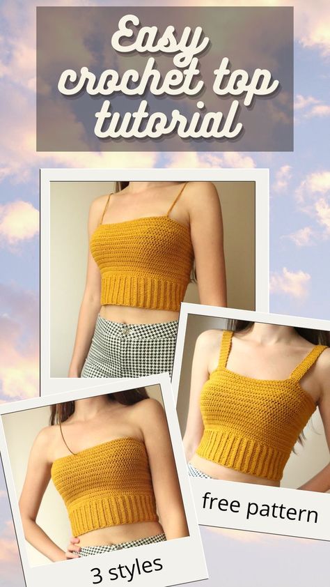 Crochet Top For Beginners, Diy Crochet Top Pattern, Crochet Halter Top Pattern Free, Crochet Cable Stitch Tutorial, Tops A Crochet, Easy Crochet Top, Diy Crochet Top, Crochet Modern, Crochet Halter Dress