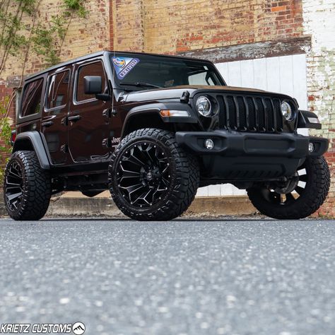 Jeep Wrangler 22 Inch Wheels, Black Lifted Jeep Wrangler, Jeep Wrangler Wheels And Tires, All White Jeep Wrangler, All Black Jeep Wrangler, All Black Jeep, Jeep Upgrades, Jeep Wrangler Wheels, White Jeep Wrangler