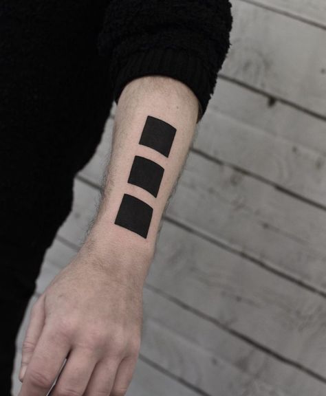 Black Square Tattoo, Tato Suku, Square Tattoo, Tato Dengan Makna, Black Line Tattoo, Magic Tattoo, Explore Tattoo, Coffee Tattoos, Tattoo Prices