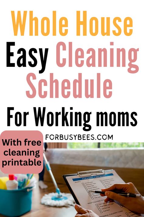 Whole House Easy Cleaning Schedule Weekly Household Chore List, Everyday Chores Daily Cleaning, Weekly Chore Charts For Adults, Saturday Cleaning Schedule, Adult Chore Chart Ideas, House Chores List For Adults, Cleaning Chart For Adults, Chore List For Adults, Weekly Chore Chart For Adults
