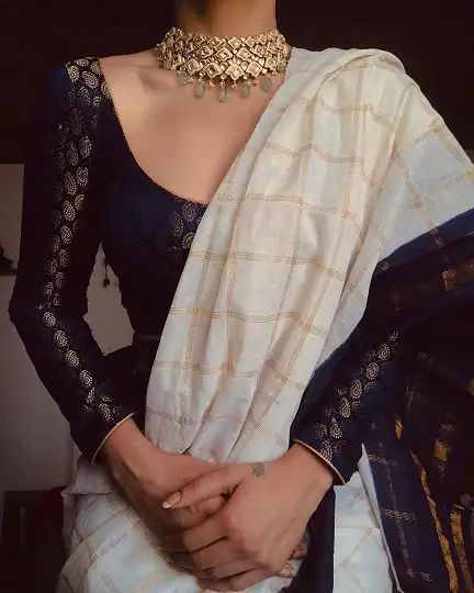 20 Stunning Full Sleeve Blouse Designs - Newly Updated Models Haute Couture, Couture, Full Sleeve Blouse Designs, Sleeve Blouse Designs, Long Sleeve Saree Blouse, Long Sleeve Blouse Designs, Full Sleeves Blouse Designs, Jewellery Styling, Black Blouse Designs