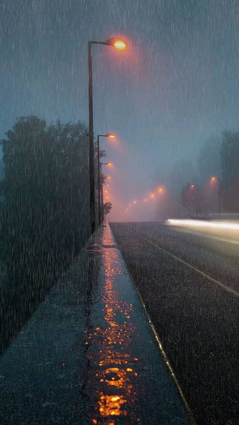 Driving In The Rain Aesthetic Video, View Aesthetic Videos, Music Trend, Rain Street, Creature 3d, Rainy Street, Rain Pictures, Healing Prayer, Armaan Malik