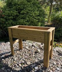 Kitchen Garden Wooden Raised Planter Raised Wooden Planters, Herb Garden Boxes, Herb Boxes, Decking Area, Herb Planters, Raised Planter, Wooden Planters, Wooden Bird, Garden Boxes