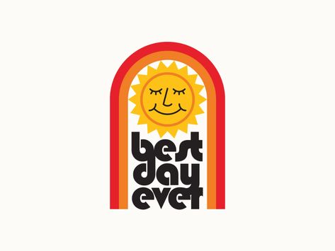 Best Day Ever: Sunrise by Ben Howes on Dribbble Beauty Drawings, Coffee Shop Aesthetic, Umbrella Designs, Learning Design, Business Cards Creative, Best Day Ever, 로고 디자인, Texture Design, Poster Template