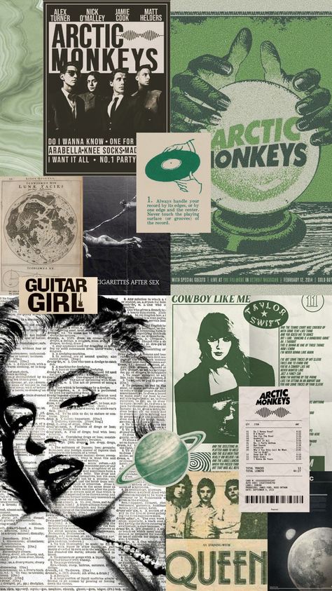 Artic Monkeys Wallpaper Collage, Y2k Green Wallpaper Iphone, Wallpaper Backgrounds Popular, Let Me Style Your Phone Sage Green, Green Athstetic Pictures, Y2k Wallpaper Taylor Swift, Sage Green Retro Aesthetic, Green Aesthetic Pictures Wallpaper, Y2k Wallpaper Music