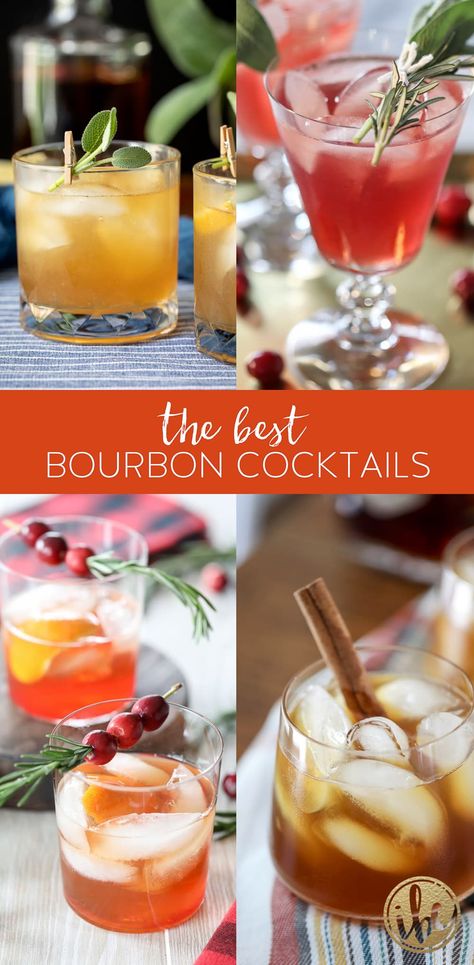 Burbon Drinks, Easy Bourbon Cocktails, Bourbon Mixed Drinks, Bourbon Drinks Recipes, Cocktails Easy, Bourbon Cocktail Recipe, Best Bourbon, Bourbon Cherries, Bourbon Recipes