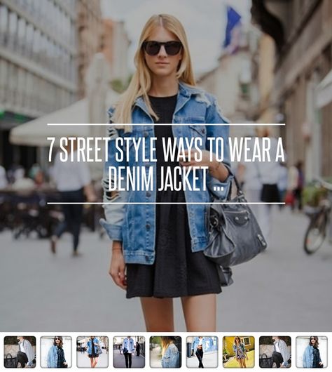 7 #Street Style Ways to Wear a #Denim Jacket ... → #Streetstyle #Jacket Longline Denim Jacket Outfit, Outfits With Oversized Jean Jacket, What To Wear With Denim Jacket, Oversized Jean Jacket Outfit Summer, How To Style Denim Jacket, Oversized Denim Jacket Outfit Women, Styling Denim Jacket, Long Denim Jacket Outfit, Jean Jacket Street Style