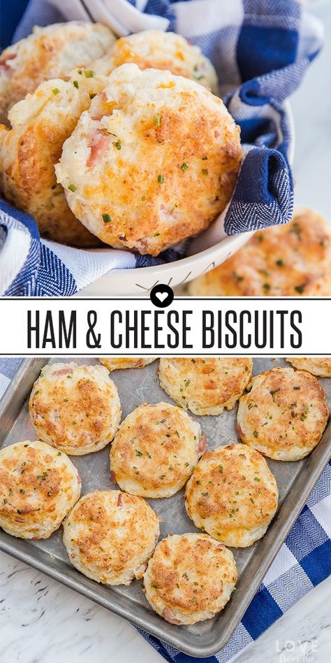 Ham and Cheese Biscuits Recipe Paninis, Keto Ham And Cheese Biscuits, Freezer Breakfast Biscuits, Sausage Breakfast Biscuits, Savory Breakfast Biscuits, Ham Cheese Biscuits, Breakfast Ideas Ham, Cold Savory Breakfast, Cold Breakfast Ideas On The Go