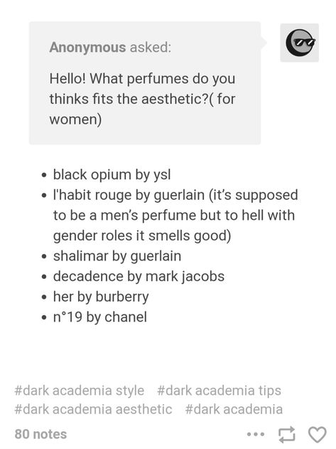 Dark Academia Perfume Aesthetic, Dark Academia Lifestyle Tips, Dark Academia Self Care, Perfume Aesthetic Dark, Dark Academia Perfume, Dark Academia Aesthetic Makeup, Dark Academia Things To Do, Dark Academia Tips, Dark Academia Lifestyle