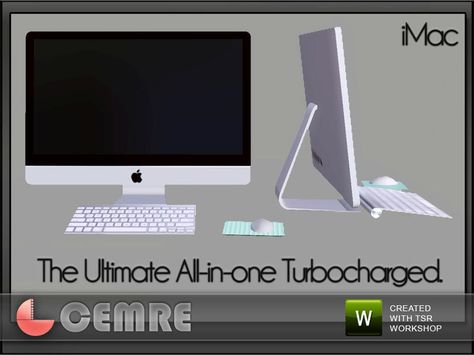 Trunk Study Collection Apple iMac by Cemre for thesimsresource.  Found in TSR Category 'Computers' Sims 4 Mac, Lotes The Sims 4, Sims 4 Tsr, Die Sims 4, Muebles Sims 4 Cc, The Sims 4 Pc, Intimo Calvin Klein, Free Sims 4, The Sims 4 Packs