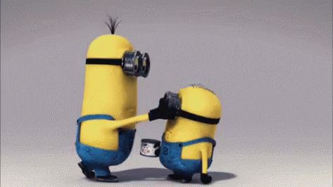 Cartoon Minions GIF - Cartoon Minions Oops - Discover & Share GIFs Minions, Minion Banana Gif, Despicable Me Gif, Nail Polish In Water, Minion Dance, Minion School, Minions Friends, Minion Photos, Minion Humour