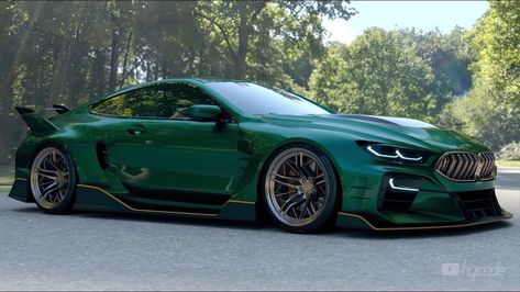 Coupe, Bmw M8 Gtr, Bmw M8 Coupe, M8 Coupe, Green Bmw, Custom Body Kits, Mobil Bmw, Luxury Cars Range Rover, Bmw M8