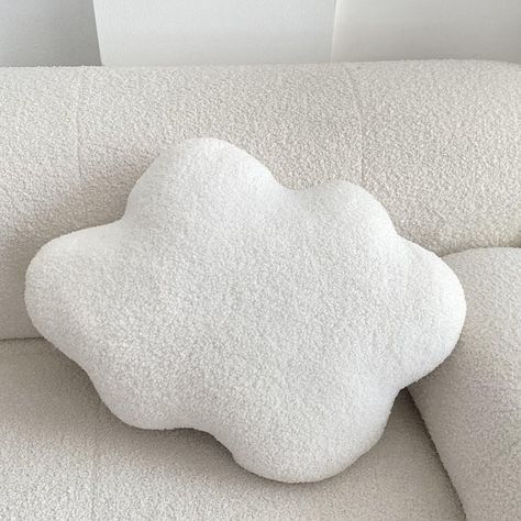 PRICES MAY VARY. Super Soft Material:Cute cloud shaped pillow filled with PP cotton，Exquisite hand sewing，soft and comfortable，Add a comfortable atmosphere to the room。 Size:Throw Pillow 53cmx38cm(20.8inx14.9in),You can easily pick it up and go where you want to go,Can be used as a seat cushion to relieve lumbar support,This pillow will be a great companion. Cute Decoration:This Throw pillow is a good choice for home decoration, Also great for in-bed reading and TV watching, use as bolster, sofa Shaped Throw Pillows, Pillows Cute, Sweet Gift Ideas, Cloud Pillow, Sofa Bedroom, Bedroom Gift, Home Sofa, Cloud Shapes, Bed Pillows Decorative