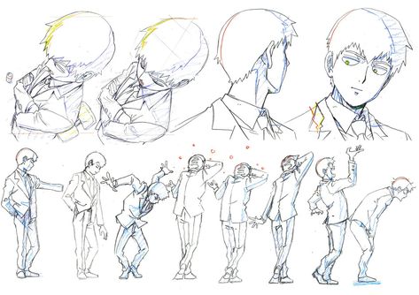 artist_unknown genga mob_psycho_100 Croquis, Opm Manga, Key Frame, Drawing Tutorial Face, Frame By Frame Animation, Animation Sketches, Mobile Art, Animation Tutorial, Concept Art Character