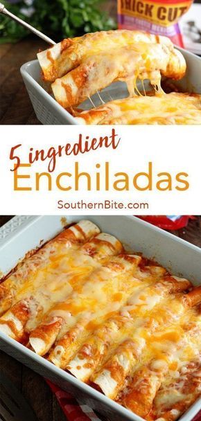Quick And Easy Enchiladas, Healthy Lasagna Recipes, Enchiladas Easy, Mexikansk Mat, Burger Bites, Beef Enchilada Recipe, Crunchwrap Supreme, Resep Pasta, Enchilada Ingredients