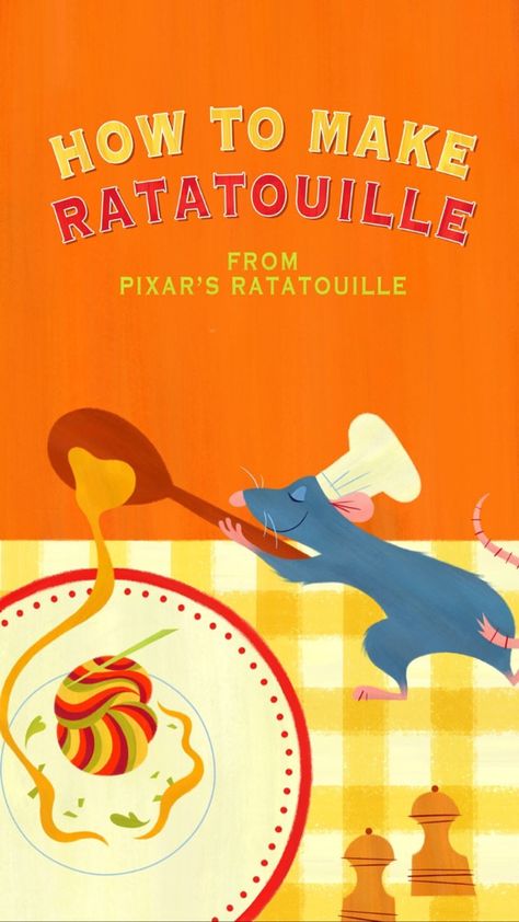 Disney Concept Art, Ratatouille Illustration, How To Make Ratatouille, Ratatouille Disney, Printable Wall Collage, Disney Characters Videos, Food Illustration Art, Illustration Food, Pinturas Disney