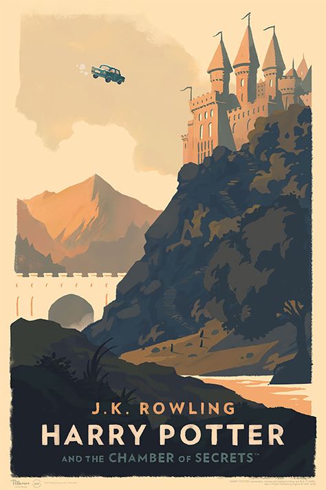 Magical Vintage Harry Potter Book Covers By Olly Moss Harry Potter Audio Books, Poster Harry Potter, Olly Moss, Harry Potter Book Covers, Sejarah Kuno, Harry Potter Poster, Rowling Harry Potter, Theme Harry Potter, Images Harry Potter