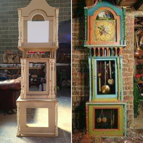 Weaslys grandfather clock project, Harry Potter | RPF Costume and Prop Maker Community Harry Potter Furniture Ideas, Weasley Clock, Harry Potter Furniture, Harry Potter Office, Community Christmas, Harry Potter Kitchen, Clock Project, Harry Potter Bedroom Decor, Harry Potter Christmas Decorations