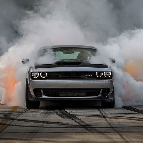 Rubber on fire! #dodge #challenger #hellcat #lovecars #burnout 📷@iamted7 #exoticcars #vehicles #horsepower #exoticcar #followback#cars Dodge Challenger, Dodge Burnout, Hellcat Burnout, Car Burnout, Challenger Hellcat, Dodge Challenger Hellcat, Dodge Srt, Hellcat Challenger, Sports Cars Luxury