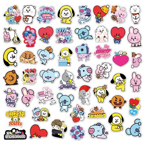 50 Pieces Kawaii BTS Stickers in each pack, so cool and fun! Best gifts for teens, kids, girls, boys, children, women, men, adults and sticker collectors. Perfect to embellish Laptops, Water Bottles, Skateboards, Notebook, Luggage, Scrapbooks, Mirrors, Journals, Cars, Bumpers, Bikes, Bedroom, Travel Case, Motorcycle, Snowboard, Phone, PS4, XBOX ONE. Feel free to customize your ... Kpop Stickers, Kartu Valentine, Cool Gifts For Teens, Boys Sticker, Pop Stickers, Astuces Diy, Pola Kristik, Scrapbook Stickers Printable, Stickers Printable