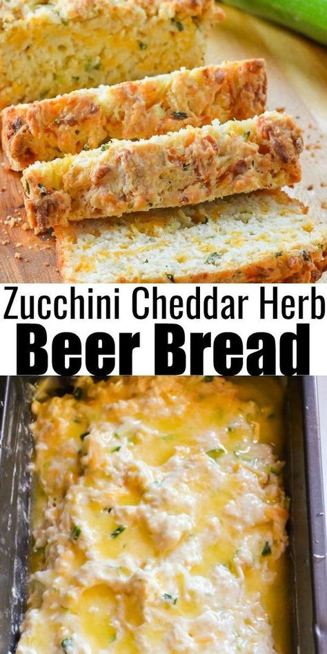 Zucchini Cheddar Cheese Herb Beer Bread Garlic Zucchini Bread, Zucchini Cheddar Beer Bread, Zucchini Cheddar Herb Beer Bread, Zucchini Bacon Cheese Bread, Zucchini Cheddar Cornbread, Zucchini Squash Bread, Blackberry Zucchini Bread Recipes, Zuchinis Bread Recipe Savory, Cheddar Chive Zucchini Quick Bread